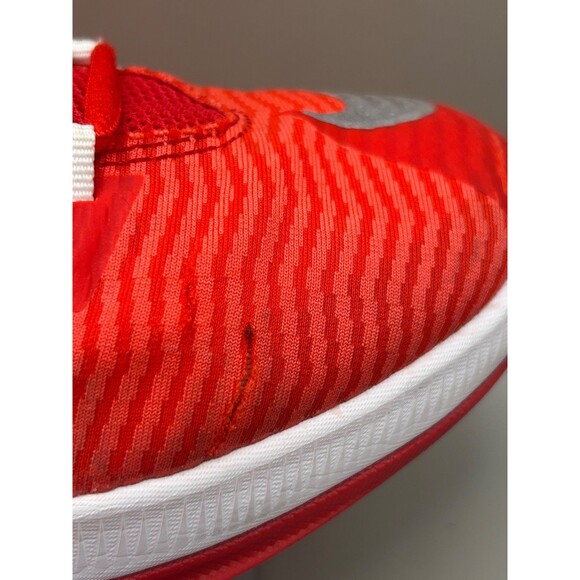 Nike Zoom Clear Out Mens Red White Basketball Sneaker Shoes Size 9.5 - Picture 9 of 12